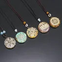 🛍 Orgonite кулон Шри-Янтра исцеления с украшением в виде кристаллов ожерелье Сакральная Геометрия ожерелье чакры Сбор богатство ювелирные изделия для медитации