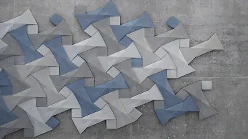 3D Фотообои «Геометрическая мозаика»
