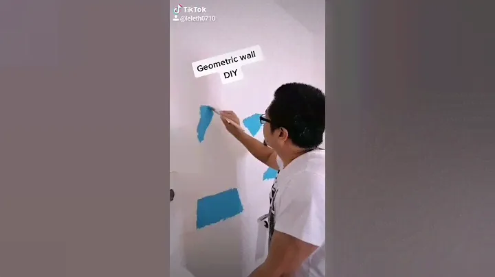 Geometric wall painting