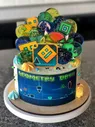 Торт Geometry dash, геометрия даш