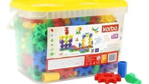 Конструктор KORBO - 120 деталей в ведре