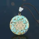 🛍 Orgonite кулон Шри-Янтра исцеления с украшением в виде кристаллов ожерелье Сакральная Геометрия ожерелье чакры Сбор богатство ювелирные изделия для медитации