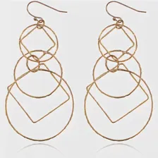 Серьги Геометрия, цвет золотой UD036-g