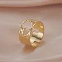 🛍 Unift Сакральная Геометрия ювелирные изделия Золотая спираль Фибоначчи кольцо для мужчин и женщин Регулируемые кольца простые вечерние аксессуары дру
