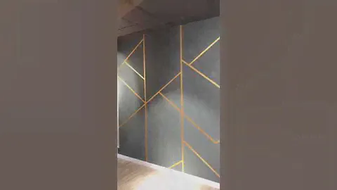 Геометрия на акцентной стене. Ну как вам ? Пишите в комментариях 🎨🎨🎨#Feidal39 #дизайнкалининград