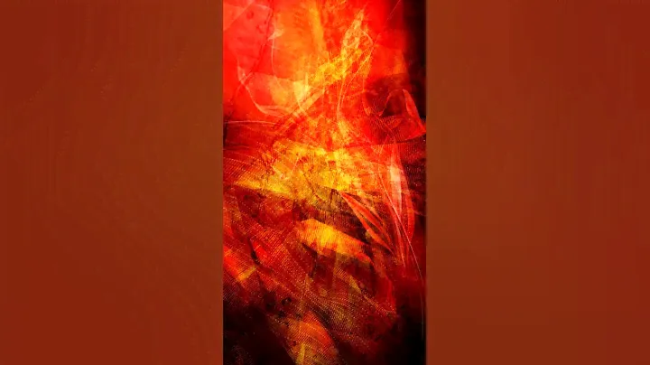 Deep Abstract Geometric Red and Orange Warm Surface