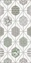 Декоративная плитка Azori 587192002 Декор Devore Light Geometria 31.5x63 белая глазурованная матовая геометрия