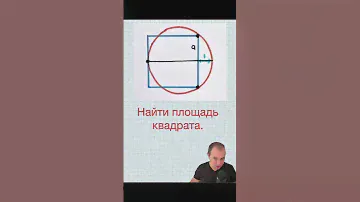 Геометрия с минимумом данных. #математика #геометрия #круг #квадрат #площадь