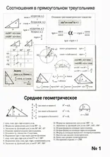 Геометрия. 9 класс. Наглядная геометрия. Опорные конспекты. Задачи на готовых чертежах