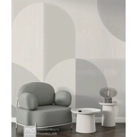 Бесшовные обои Геометрия серые (арт. w093), Mondeco-0