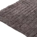 Коврик, 50х80 см, хлопок, серо-коричневый, Геометрия, Cage pattern