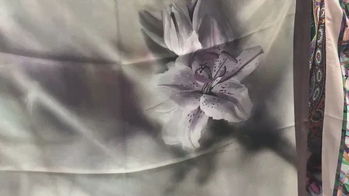 Шёлк, крепдешин, шейные платочки, 65/65.