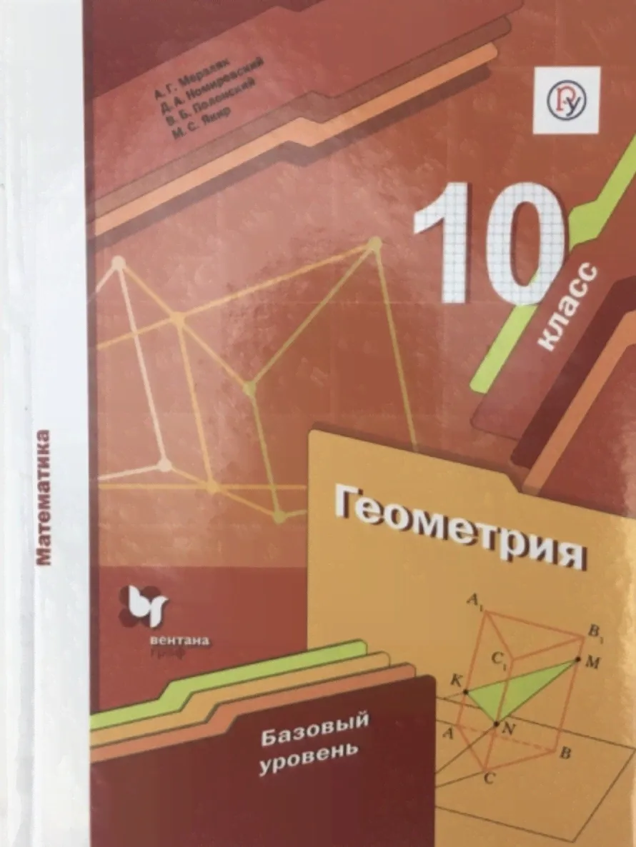 Мерзляк. Геометрия 10 класс. Базовый уровень. Учебник | Мерзляк Аркадий Григорьевич-0