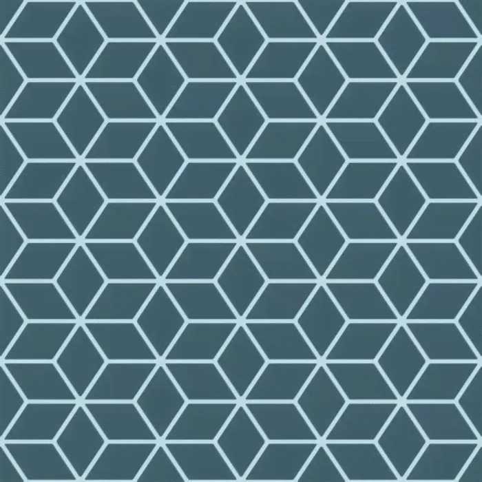 Обои бумажные, дуплекс, С6, Саратовские обои, геометрия бирюзовая 0,53*10м.-0